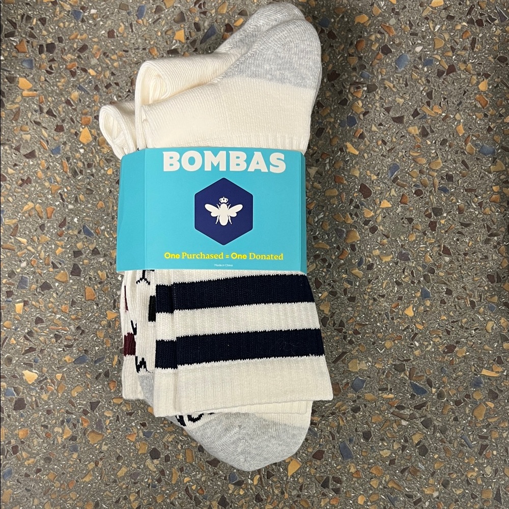 Bombas Men's Vintage Striped Half Calf Sock 4-Pack